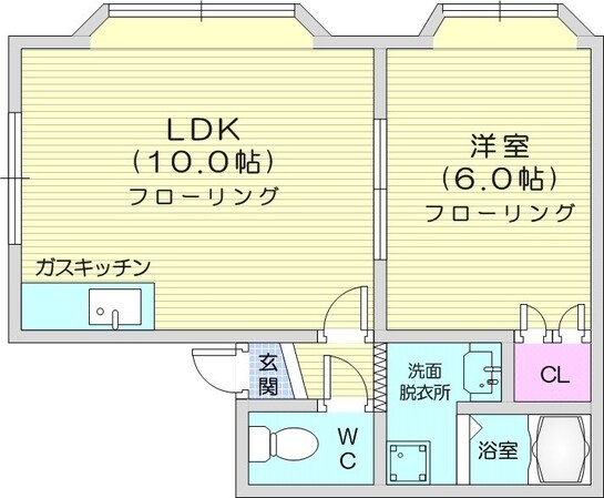 栄町駅 徒歩10分 2階の物件間取画像